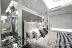 清晰白色现代简欧风格欧式卧室装修图片