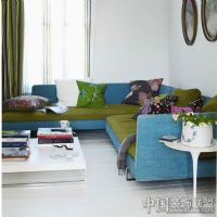 客厅装修：经典亮丽沙发完美组合客厅装修图片