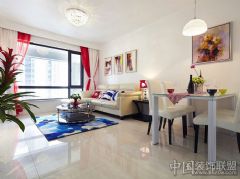 经典红与白  演绎现代时尚美家现代客厅装修图片