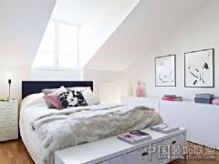 80后白领小资的复式阳光房现代卧室装修图片