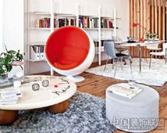西班牙时尚复式动感空间现代客厅装修图片