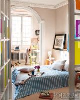 巴塞罗那的质感家居现代卧室装修图片