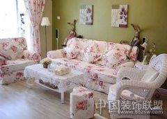 韩式家装 体验韩式生活田园客厅装修图片