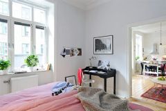 典雅白色小户型家居生活现代卧室装修图片