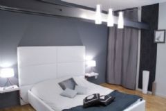 青年人梦想的巴黎LOFT豪宅现代卧室装修图片