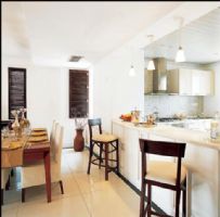 通风透光的复式公寓现代厨房装修图片