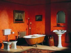 红色系列阳光沐浴室现代风格卫生间