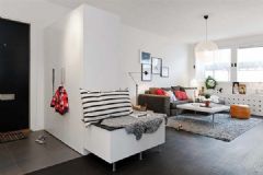 北欧公寓设计 时尚大气欧式客厅装修图片