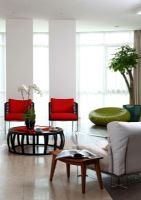 北欧风格与中式花布的完美视觉空间欧式客厅装修图片