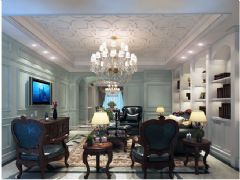 用颜色渲染古典的香氛古典风格客厅