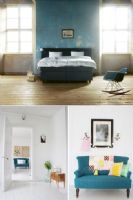 黄、绿、蓝打造清新家居混搭卧室装修图片