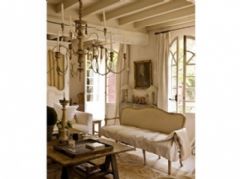 法国白色复古家居古典客厅装修图片