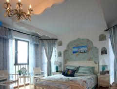 地中海悠久海岸线  筑梦爱琴海地中海卧室装修图片