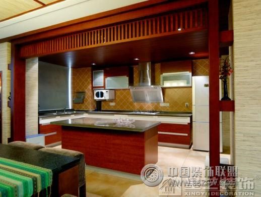 中式厨房装修图片