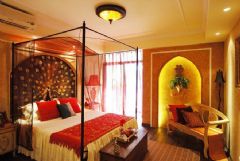 民族风摩洛哥样板房设计地中海卧室装修图片