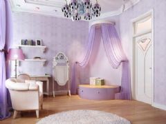 典雅梦幻公主房设计风格古典卧室装修图片