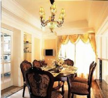 欧式别墅设计 高贵典雅欧式餐厅装修图片