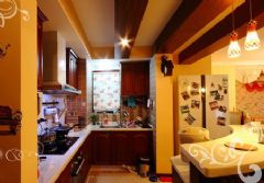 欧中日三国混搭家居风格中式厨房装修图片