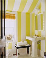 多彩墙面设计 营造艳丽家居生活现代卫生间装修图片