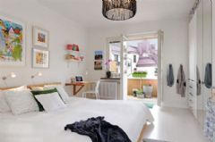 纯白色家居风格 甜美之美现代卧室装修图片