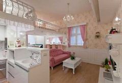 童话世界里的复式婚房欧式客厅装修图片