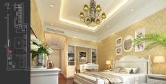 总造价32万奢华欧式别墅欧式卧室装修图片