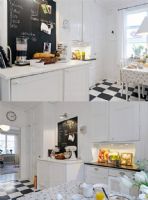 纯净白色宽敞之家美式风格厨房