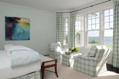 明亮清新的海滨度假别墅美式卧室装修图片