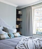 伦敦灰色调古典中性别墅古典卧室装修图片