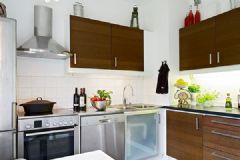 简约随性的瑞典公寓美式厨房装修图片