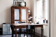 北欧风格和复古风的完美结合公寓简约餐厅装修图片