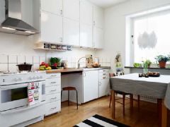 翻新后的公寓现代感设计现代厨房装修图片