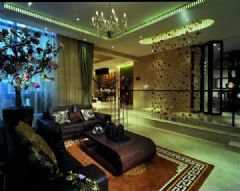 夜上海的富贵与浮华 圣莫丽斯样板间古典客厅装修图片