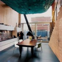 阿姆斯特丹别具一格深蓝之家现代餐厅装修图片