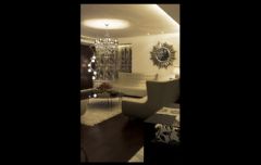 黑白色调奢华新古典式婚房古典客厅装修图片