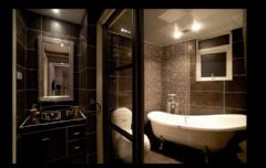 黑白色调奢华新古典式婚房古典卫生间装修图片