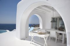 全白舒适的爱琴海(Mykonos)酒店简约酒店装修图片