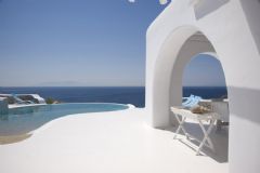 全白舒适的爱琴海(Mykonos)酒店简约酒店装修图片