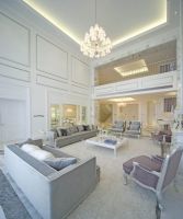 富家美女的纯色顶级奢华别墅欧式客厅装修图片