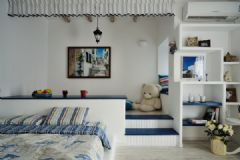 地中海深蓝的憧憬欧式卧室装修图片
