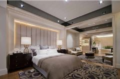 台湾145平米高品质样板房简约卧室装修图片
