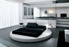 经典黑白搭配(1)现代卧室装修图片