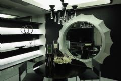 福州中城黑白灰的别墅经典设计简约餐厅装修图片