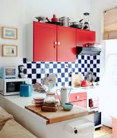 随和而轻松的单身公寓现代厨房装修图片