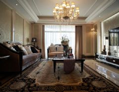 欧式风情演绎奢华与时尚欧式客厅装修图片
