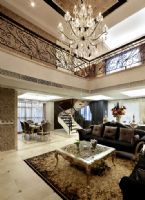 新古典式奢华别墅 体验帝王般的尊贵古典客厅装修图片