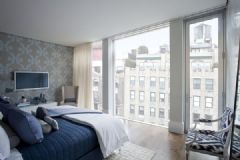 纽约公园大道时尚公寓现代卧室装修图片