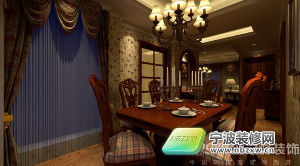 田园餐厅装修图片