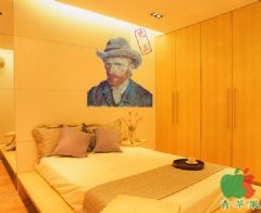 梵高的向日葵—盛世华城简约卧室装修图片