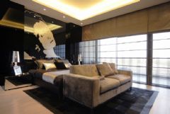 宁波天景豪园现代风现代卧室装修图片